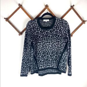 MILLY | Cheetah Jacquard Knit Top I290